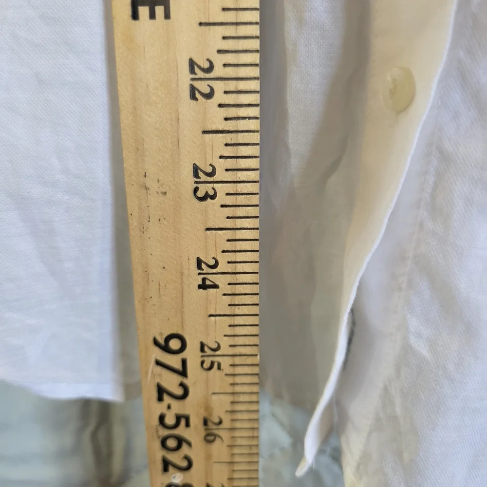 Ann Taylor White Sleeveless Button-Up Blouse Sz 10 - Picture 11 of 11
